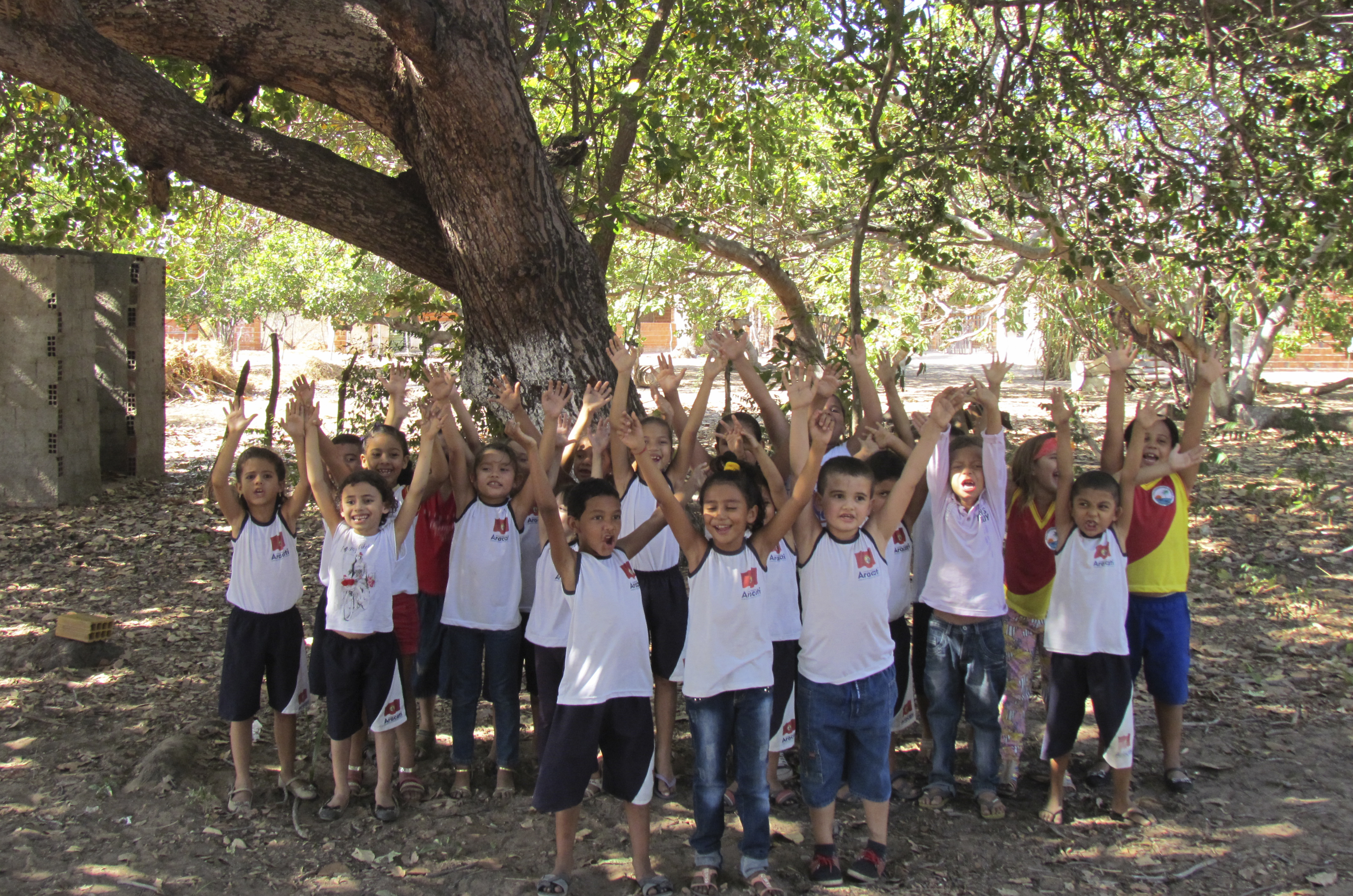 Children in Aracati, state of Ceará, participating in activity related to UNICEF Municipal Seal of Approval in 2015.