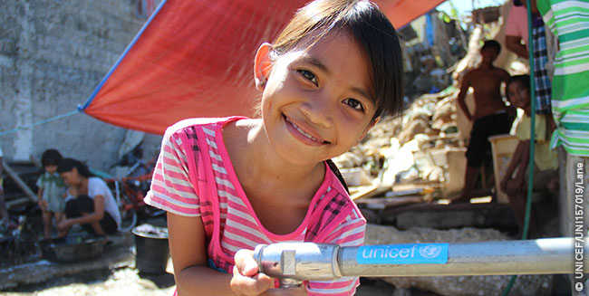 Philippines, December 2013. Cherlyn P. Bohol, 9 years old at Rawis, Anibong, Tacloban City.